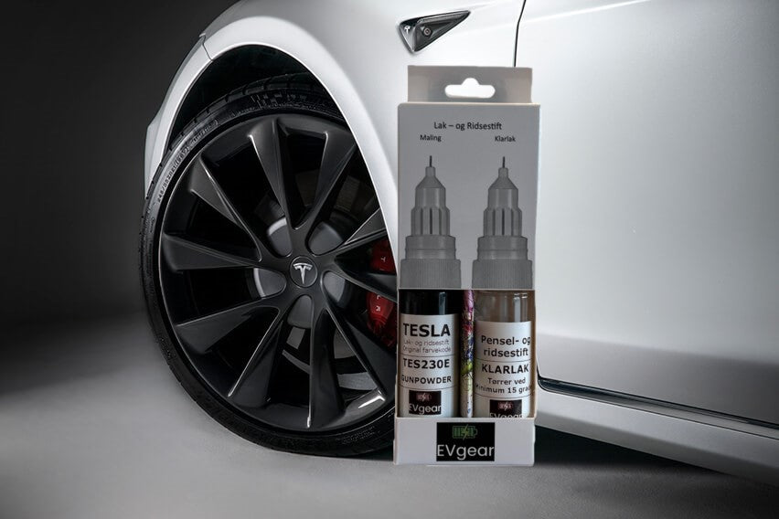 Tesla Alloy Wheel Touch Up Paint And Paint Repair - Stiletto Gunpowder Dark (TES9003)